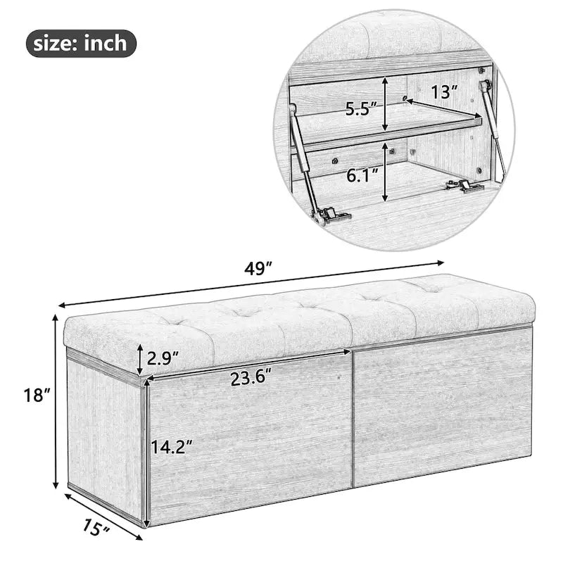 49 Shoe Storage Bench Storage Ottoman