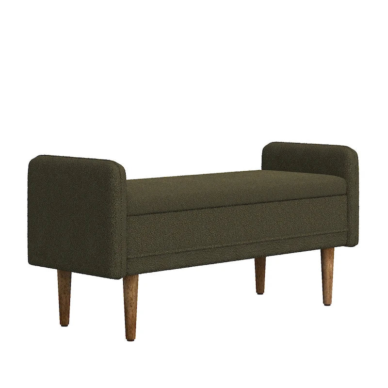 linen Fabric Storage Stool