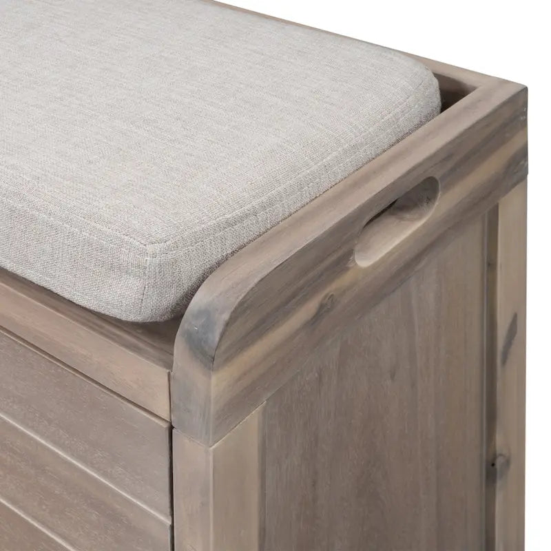 Storage Bench with Removable Basket and 2 Drawers