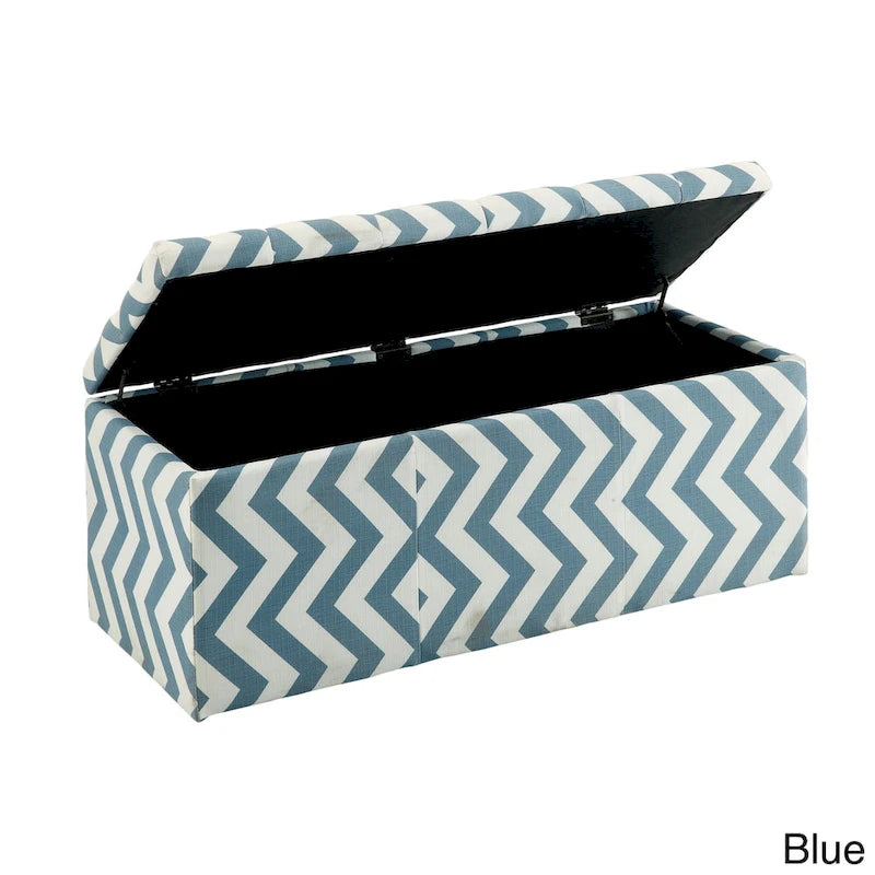 Gede Contemporary Fabric Tufted Life-top Storage Bench by Furniture of America