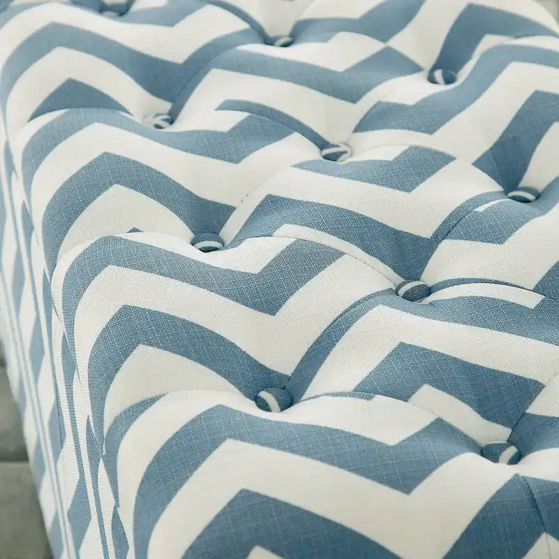 Gede Contemporary Fabric Tufted Life-top Storage Bench by Furniture of America