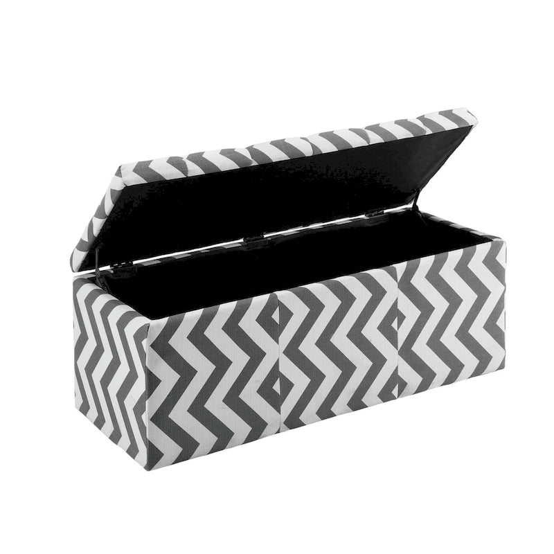 Gede Contemporary Fabric Tufted Life-top Storage Bench by Furniture of America