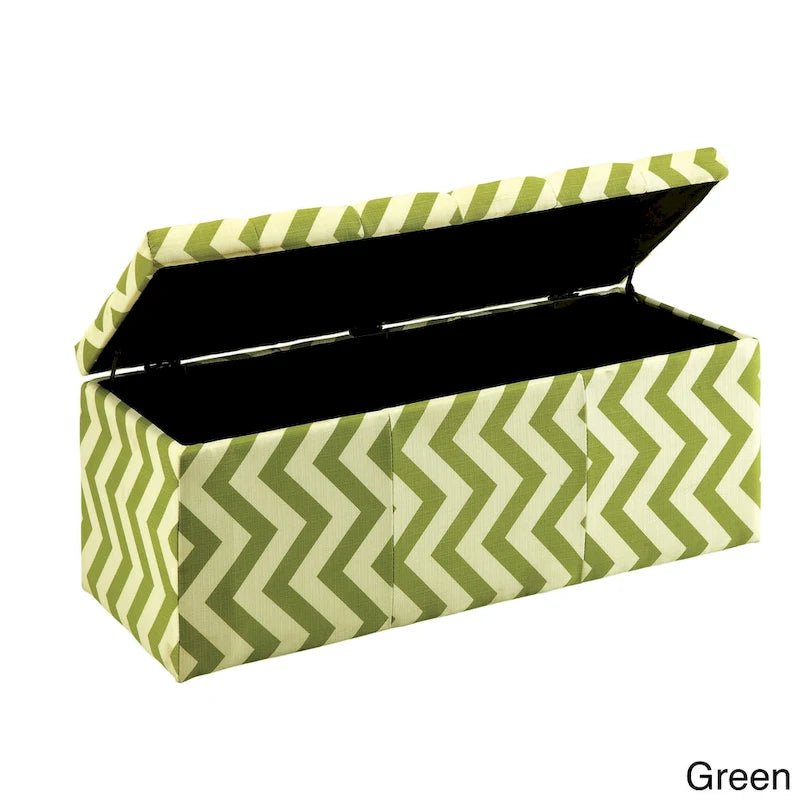 Gede Contemporary Fabric Tufted Life-top Storage Bench by Furniture of America