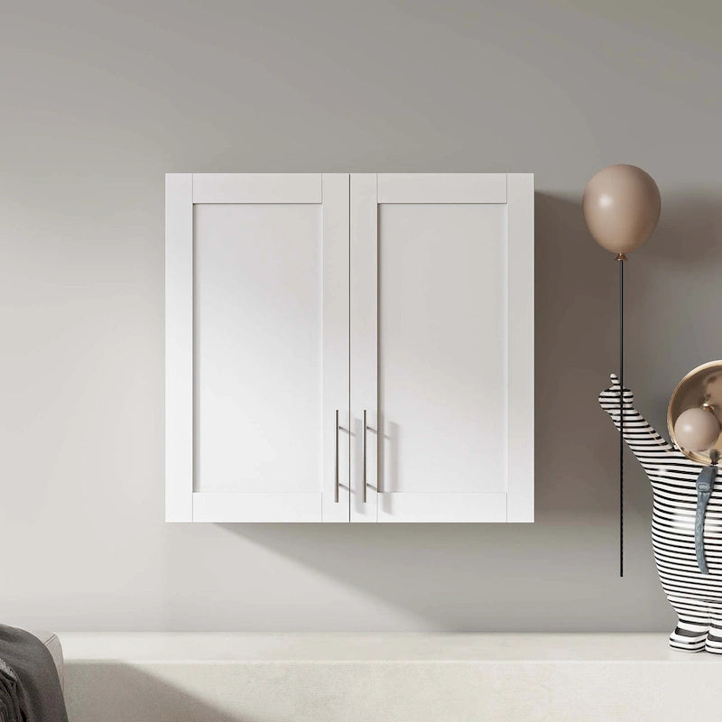 Stackable Wall Mounted Storage Cabinet,White