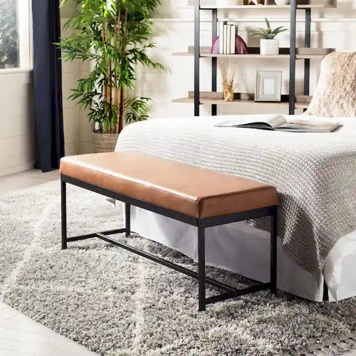 SAFAVIEH Parthenia Bench - 47.3 x 16 x 19.5 - 47Wx16Dx20H