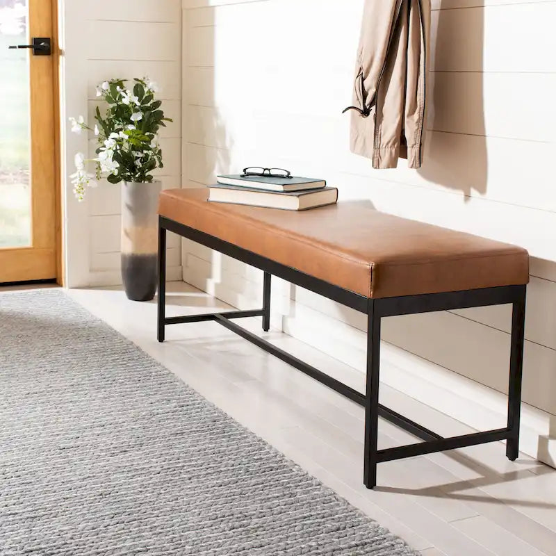 SAFAVIEH Parthenia Bench - 47.3 x 16 x 19.5 - 47Wx16Dx20H