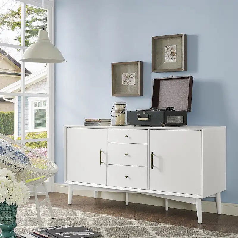 Landon White Finish Sideboard - 57W x 19D x 30H
