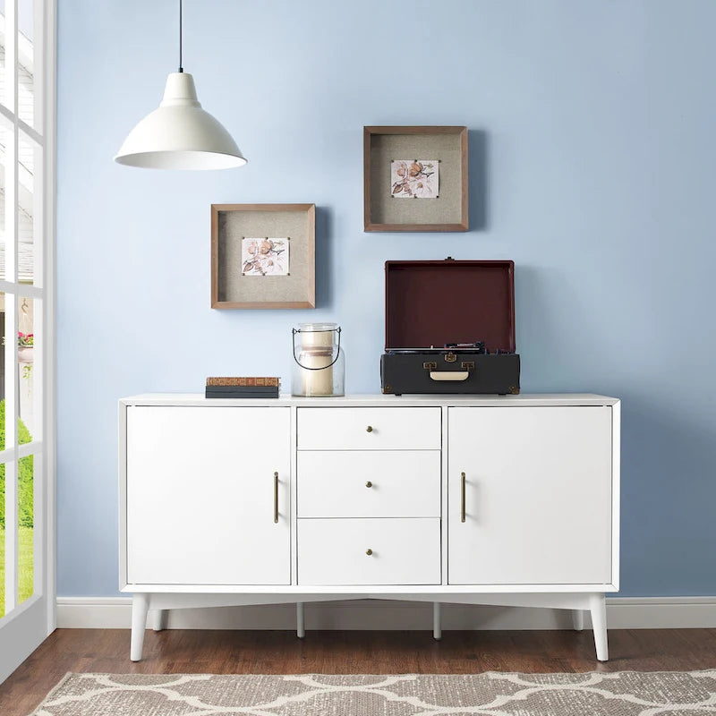 Landon White Finish Sideboard - 57W x 19D x 30H