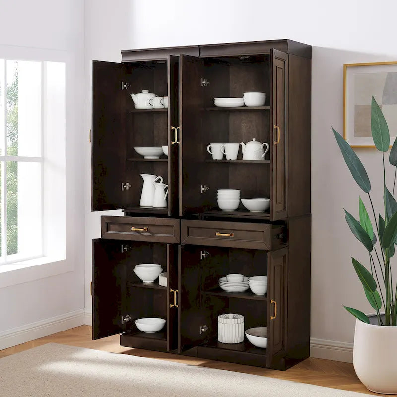 Crosley Stanton 2-Piece Kitchen Storage Pantry Cabinet Set