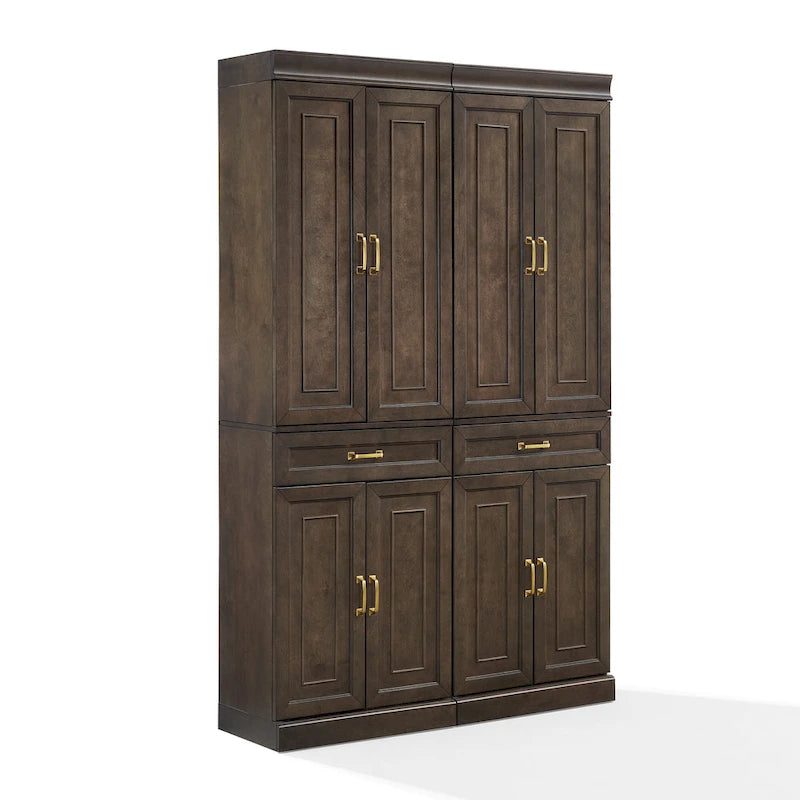 Crosley Stanton 2-Piece Kitchen Storage Pantry Cabinet Set