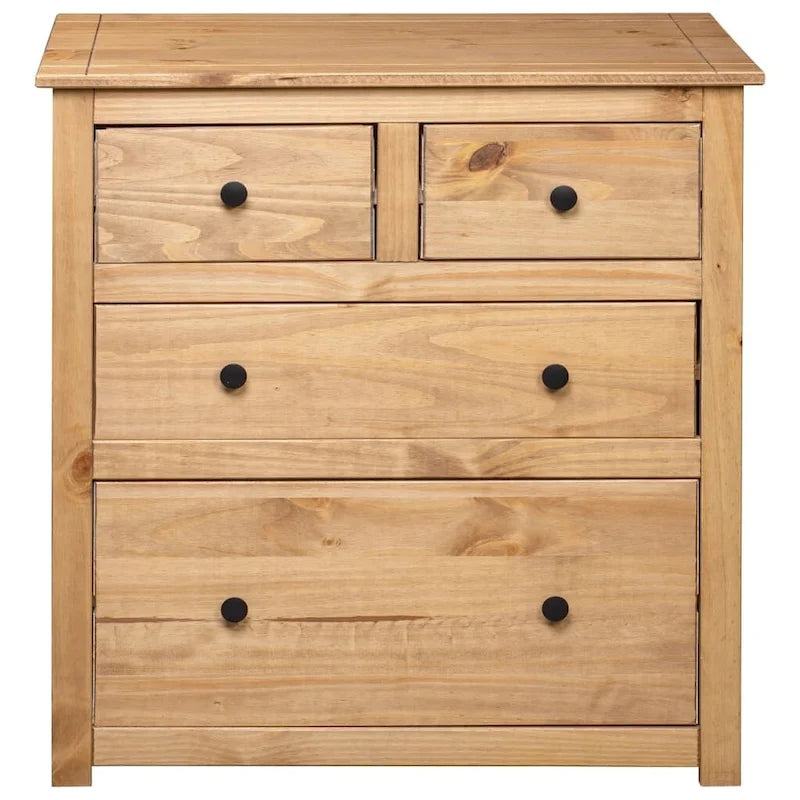 vidaXL Sideboard Drawer Cupboard for Bedroom Storage Cabinet Pine Panama Range - 31.5 x 15.7 x 32.7
