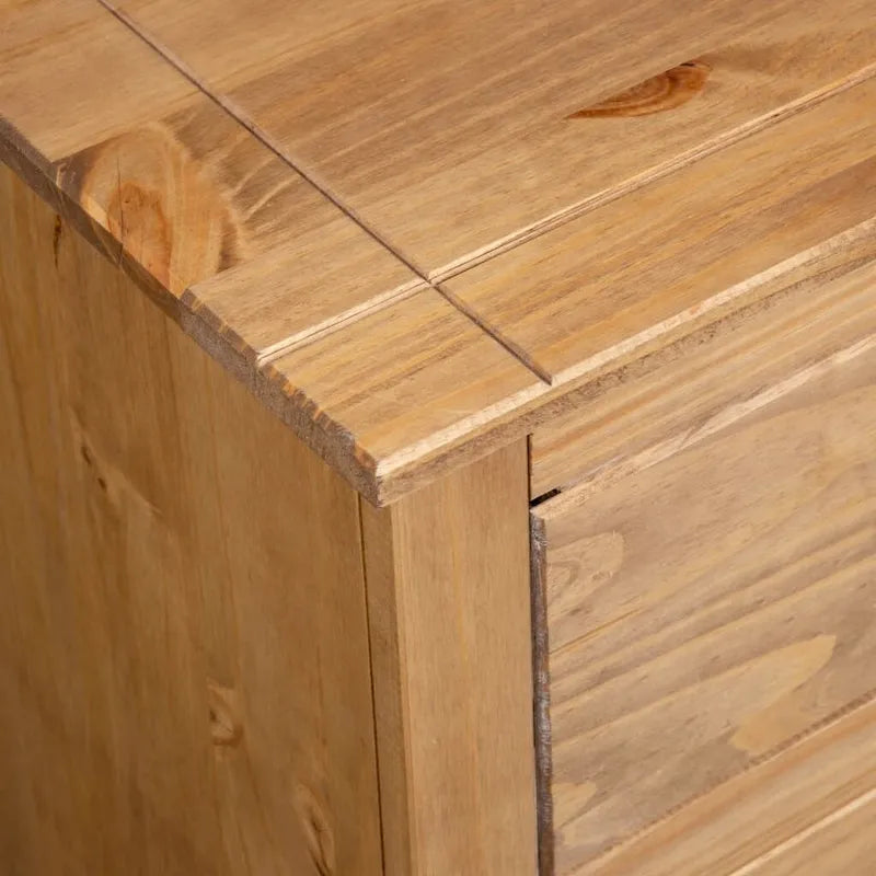 vidaXL Sideboard Drawer Cupboard for Bedroom Storage Cabinet Pine Panama Range - 31.5 x 15.7 x 32.7