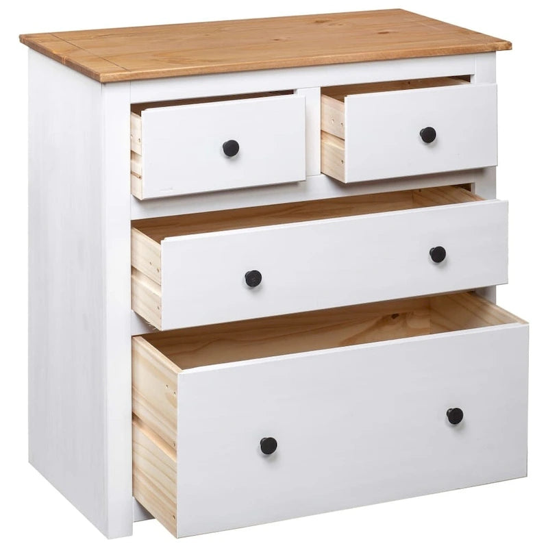 vidaXL Sideboard Drawer Cupboard for Bedroom Storage Cabinet Pine Panama Range - 31.5 x 15.7 x 32.7