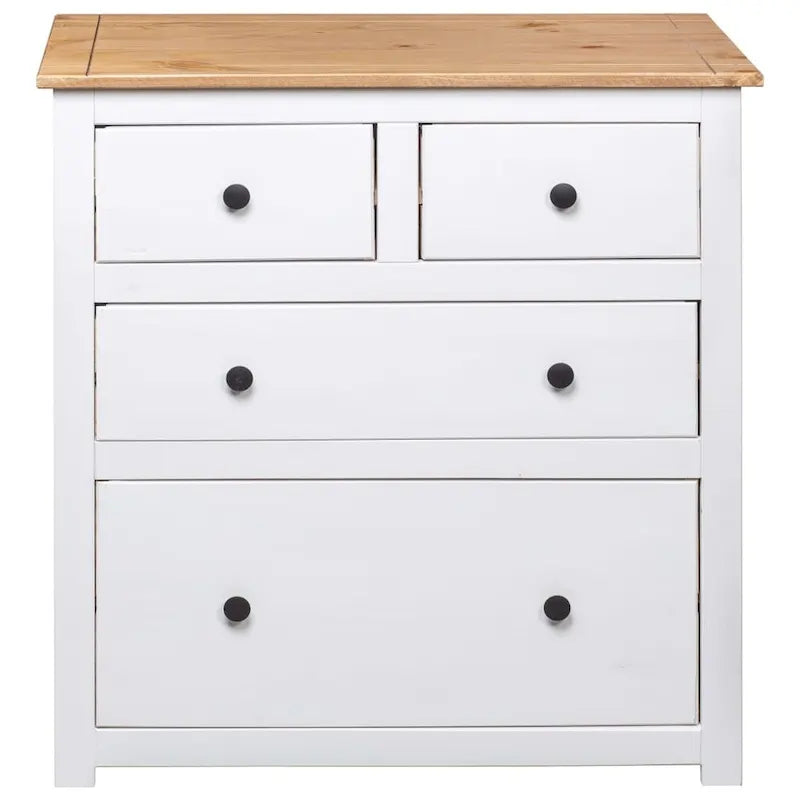 vidaXL Sideboard Drawer Cupboard for Bedroom Storage Cabinet Pine Panama Range - 31.5 x 15.7 x 32.7