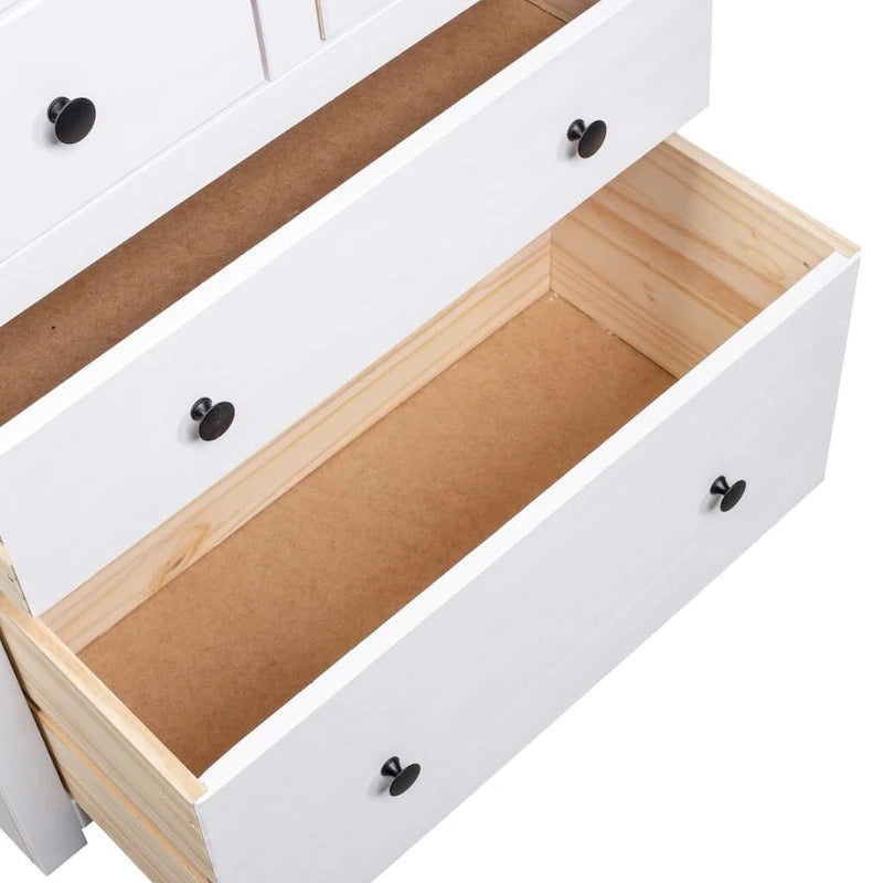 vidaXL Sideboard Drawer Cupboard for Bedroom Storage Cabinet Pine Panama Range - 31.5 x 15.7 x 32.7