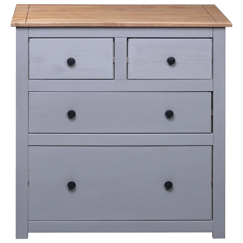 vidaXL Sideboard Drawer Cupboard for Bedroom Storage Cabinet Pine Panama Range - 31.5 x 15.7 x 32.7
