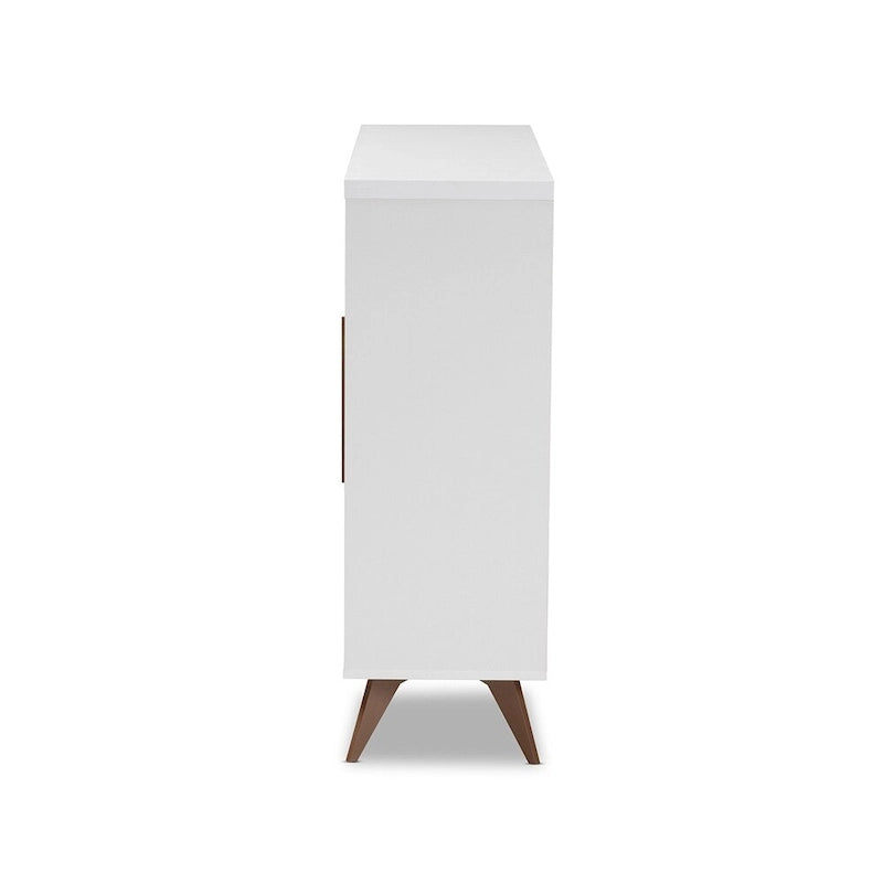 Pietro Mid-Century Modern Finished Wine Cabinet - 38.78 High x 47.24 Wide x 13.39 Deep