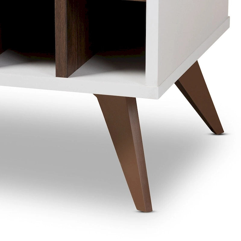 Pietro Mid-Century Modern Finished Wine Cabinet - 38.78 High x 47.24 Wide x 13.39 Deep