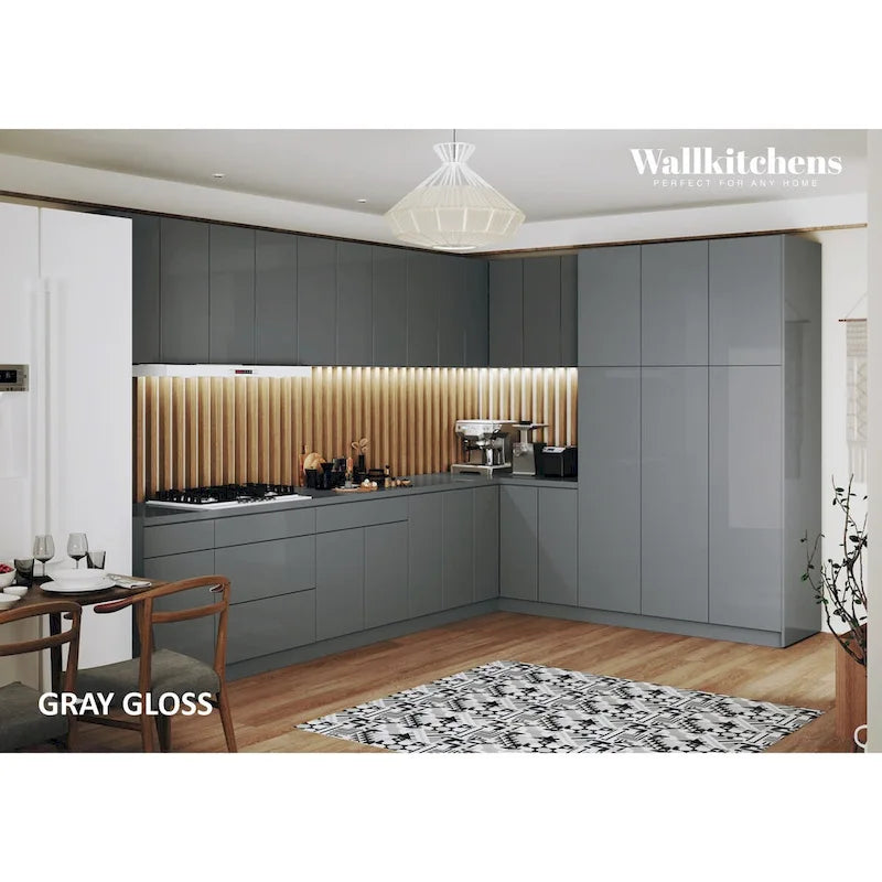 Kitchen Timeless Collection Gray Color Base Size 12Ft Wide - 144x102