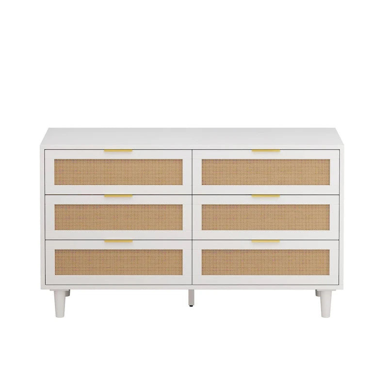 51.186-Drawers Rattan Storage Cabinet Rattan Drawer