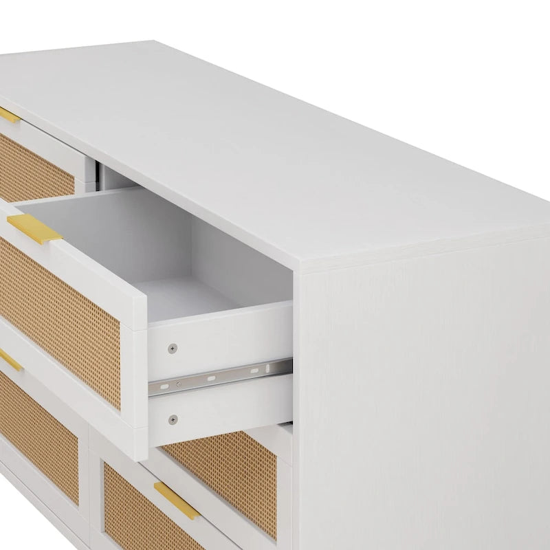51.186-Drawers Rattan Storage Cabinet Rattan Drawer