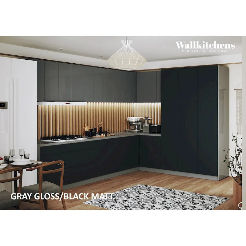 Kitchen Timeless Collection Black Color Base Size 12Ft Wide - 144x102