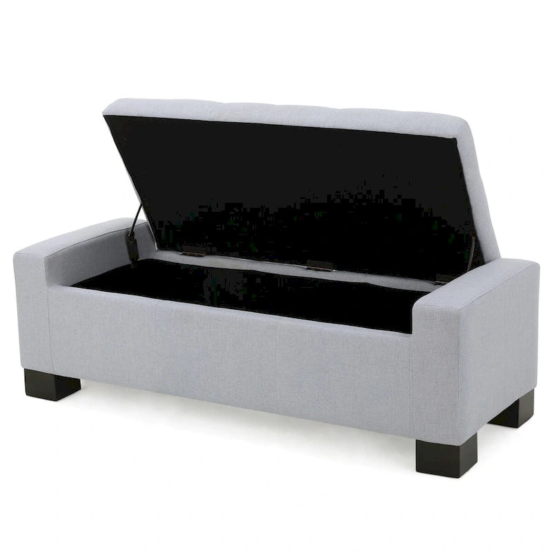 Modern Upholstered Storage Bench for Living Room Entryway