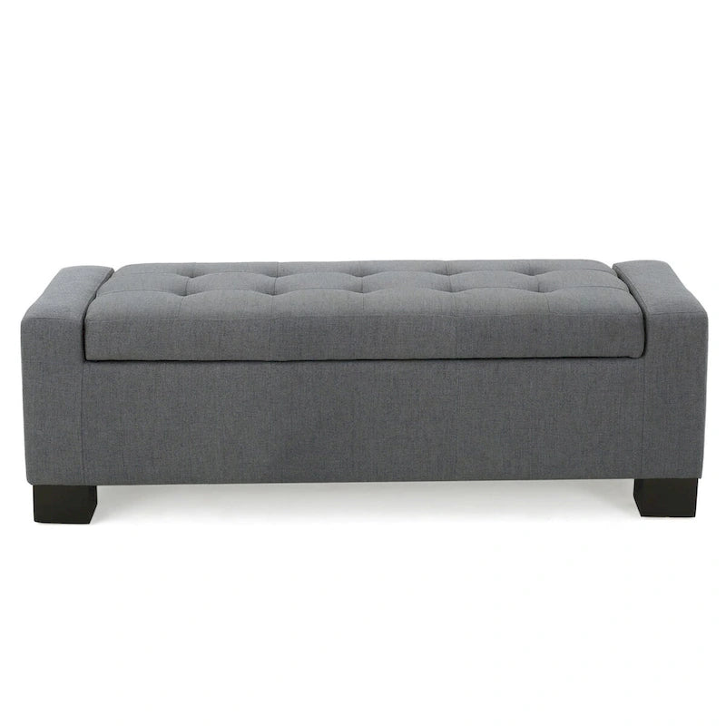 Modern Upholstered Storage Bench for Living Room Entryway