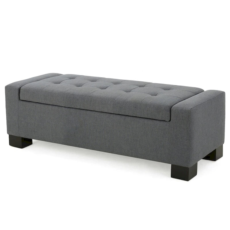 Modern Upholstered Storage Bench for Living Room Entryway