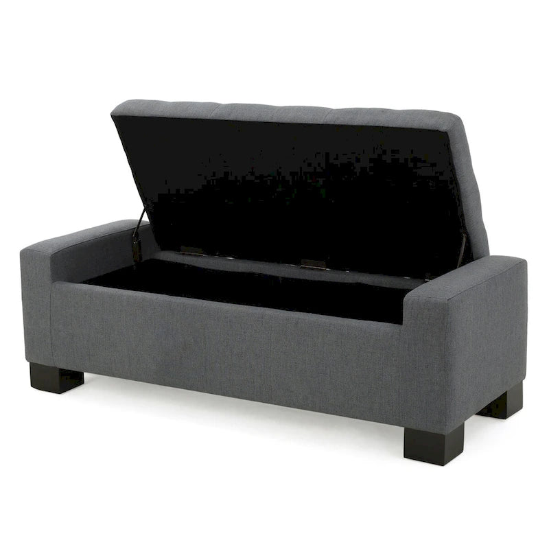 Modern Upholstered Storage Bench for Living Room Entryway