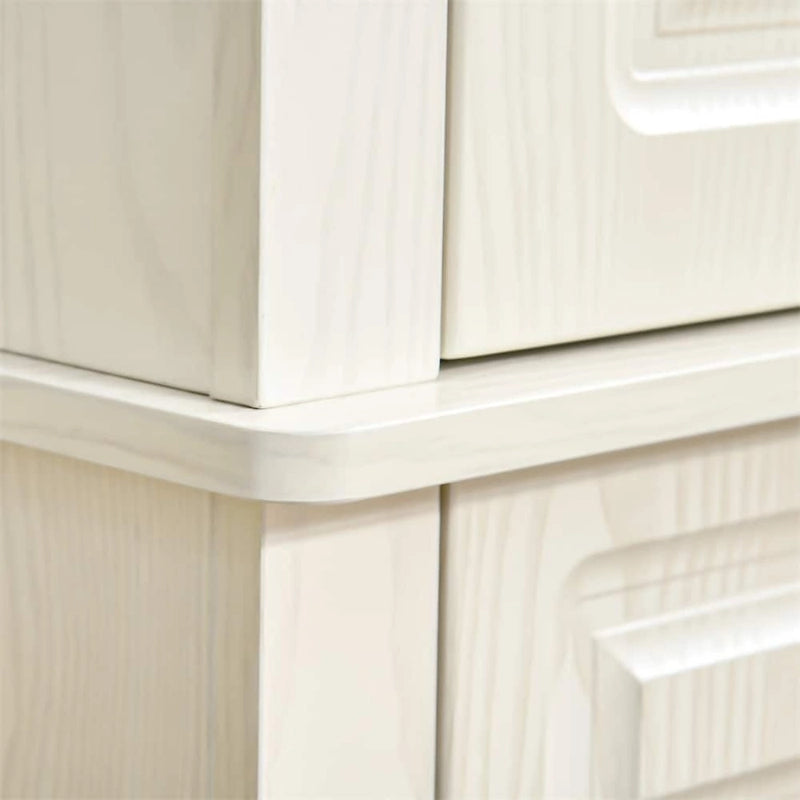 Freestanding Kitchen Pantry with 4 Doors and 2 Large Cabinets