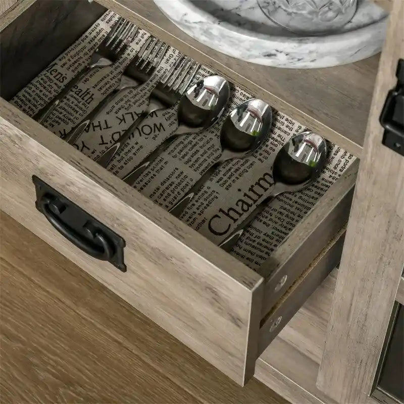 Sideboard Buffet Cabinet - 11.75D x 42.25W x 32H