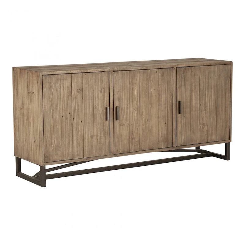 Macari Sarai 3-door Metal Base Sideboard