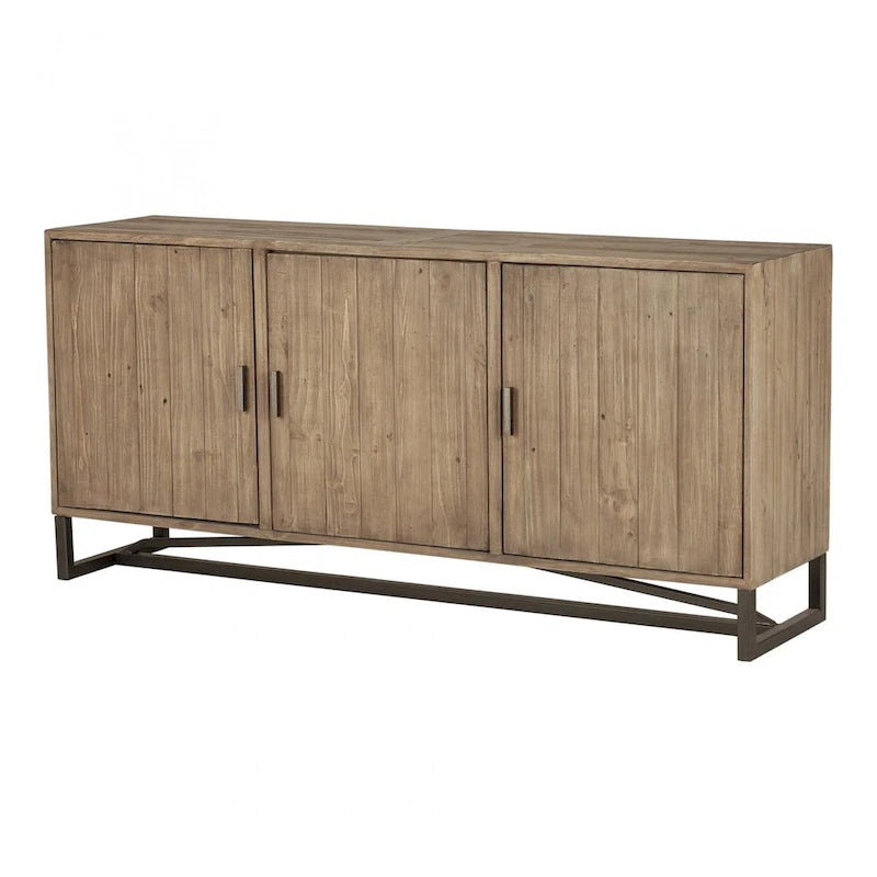 Macari Sarai 3-door Metal Base Sideboard