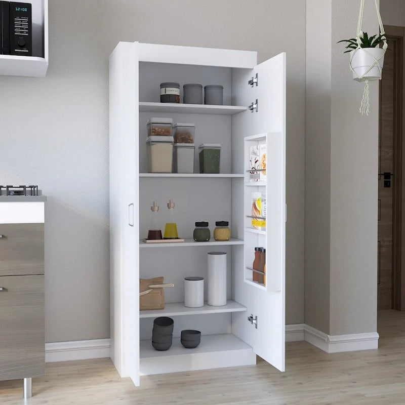 Pantry Cabinet for Kitchen, Dining Room,Living Room, White