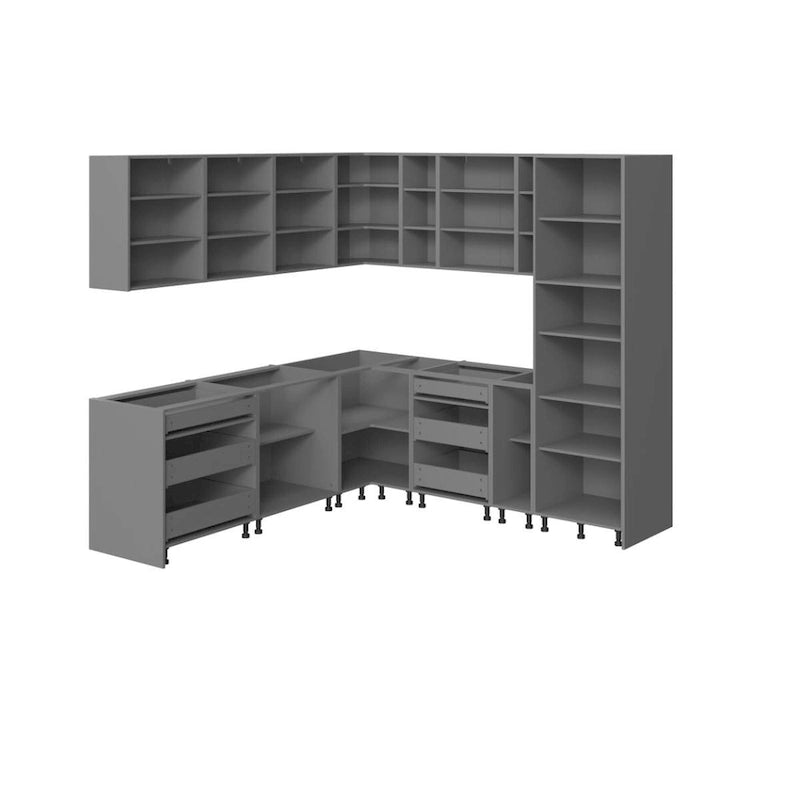 Kitchen Urban Collection White Gloss Color Base Size 8x8Ft Wide - 96x96