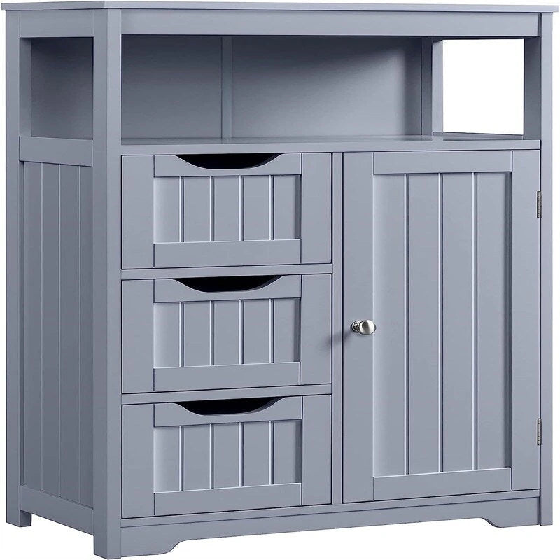 Freestanding MDF Storage Cabinet with Adjustable Shelf